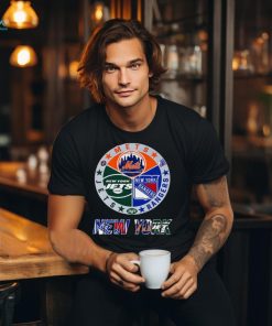 New York Jets Mets Rangers sport teams logo shirt