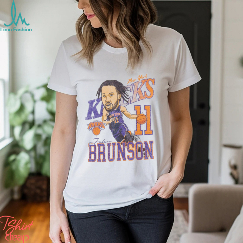 New York Knicks Jalen Brunson Caricature T Shirt New York Knicks Jalen Brunson Caricature T Shirt