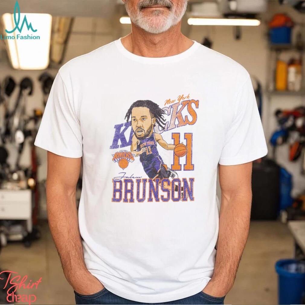 New York Knicks Jalen Brunson Caricature T Shirt New York Knicks Jalen Brunson Caricature T Shirt