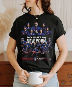 New York Rangers 23 24 Playoff No Quit In New York Team Cluster shirt