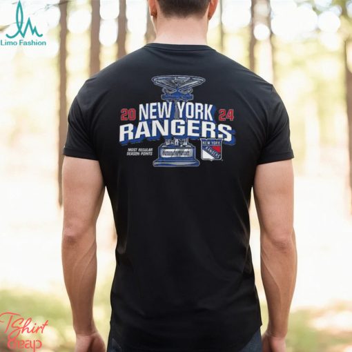 New York Rangers Fanatics Branded 2024 Presidents’ Trophy T Shirt