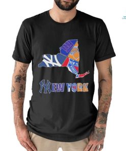 New York Rangers New York Giants New York Yankees Proud 2024 Logo Shirt