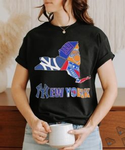 New York Rangers New York Giants New York Yankees Proud 2024 Logo Shirt