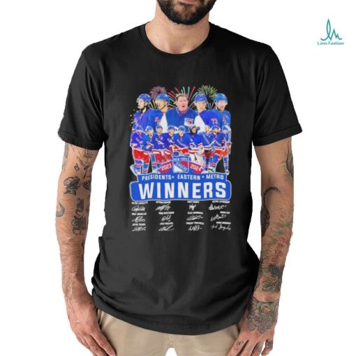 New York Rangers Presidents Eastern Metro Winners 2024 T Shirt