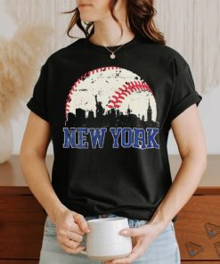 New York Retro Baseball Lover Met At Game Day Shirt
