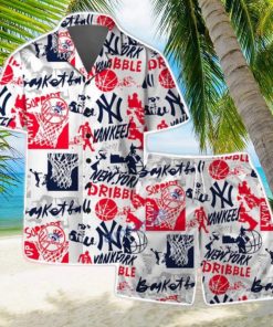 New York Yankees MLB Team Logo Street Style Design Hawaiian Shirt & Short