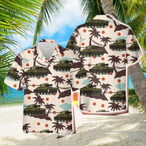 New Zealand Army Firefly Tank Button Down Hawaiian Shirt Trend Summer