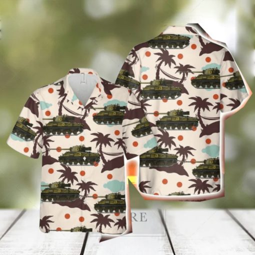 New Zealand Army Firefly Tank Button Down Hawaiian Shirt Trend Summer