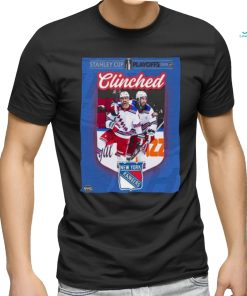 New york rangers are the first team to clinch a spot in the stanley cup playoffs 2024 nhl shirt