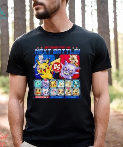Next Battle Pikachu and Mewtwo vs. Gengar and Cubone shirt