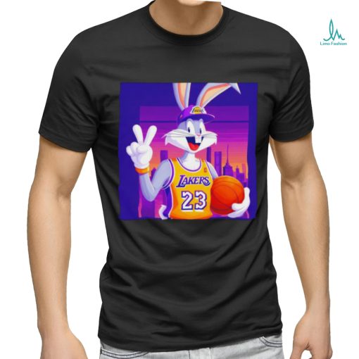 Nice Los Angeles Lakers 23 bunny player Lakers Win shirt