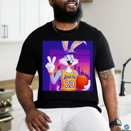 Nice Los Angeles Lakers 23 bunny player Lakers Win shirt