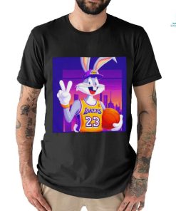 Nice Los Angeles Lakers 23 bunny player Lakers Win shirt