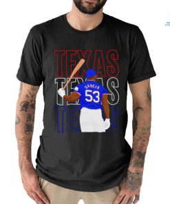 Nice Texas Rangers Adolis García 53 Texas Texas Texas shirt