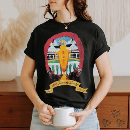 Nice kentucky derby 150 women’s art of the derby poster tri blend 2024 shirt