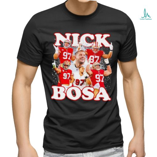 Nick Bosa 97 San Francisco 49ers football photo shirt