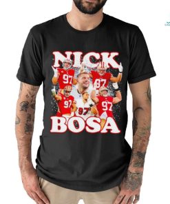 Nick Bosa 97 San Francisco 49ers football photo shirt