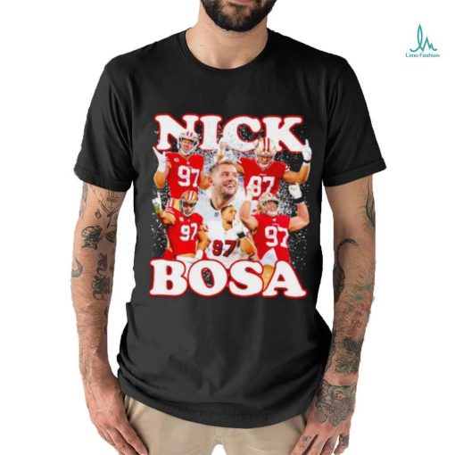 Nick Bosa 97 San Francisco 49ers football photo shirt