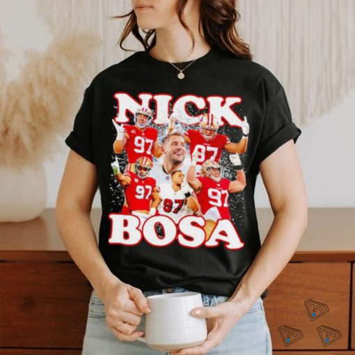 Nick Bosa 97 San Francisco 49ers football photo shirt