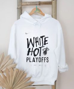 Nike Miami Heat White Hot 2024 NBA Playoffs Shirt