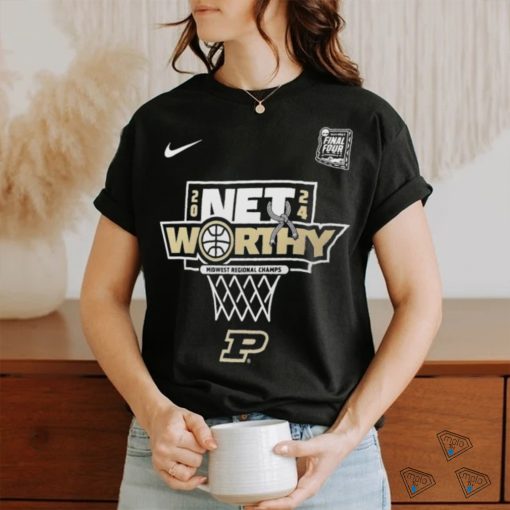 Nike Purdue Boilermakers Net Worthy Midwest Regional Champs 2024 Shirt