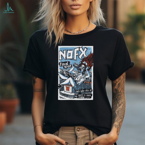 Nofx Pioneer Park, Salt Lake City, UT Final Tour April 13 2024 Poster Shirt