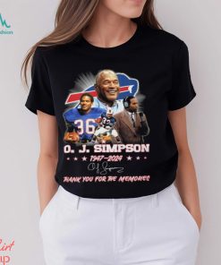 OJ Simpson 1947 2024 Thank You For The Memories Shirt