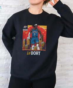 OKC Thunder Luguentz Dort Skyline Player T Shirt