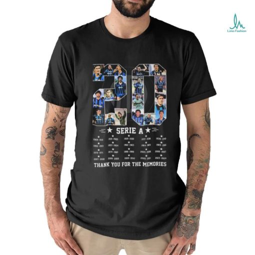 Official 20 Serie A Inter Milan Thank You For The Memories 1909 – 2024 T Shirt