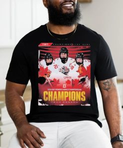 Official 2024 IIHF Women’s World Championship Team Canada Champions Shirt