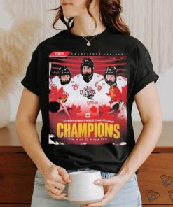 Official 2024 IIHF Women’s World Championship Team Canada Champions Shirt