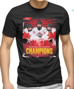 Official 2024 IIHF Women’s World Championship Team Canada Champions Shirt