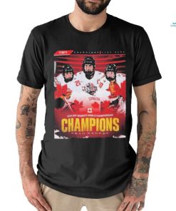 Official 2024 IIHF Women’s World Championship Team Canada Champions Shirt
