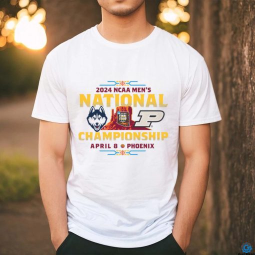 Official 2024 Men’s National UConn Huskies Vs Purdue Boilermakers Matchup Sport April 8 Phoenix Shirt