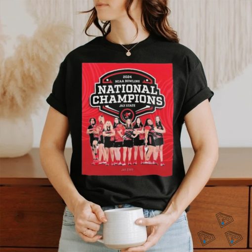 Official 2024 NCAA Women’s Bowling National Champions Official Jacksonville State Gamecocks Shirt