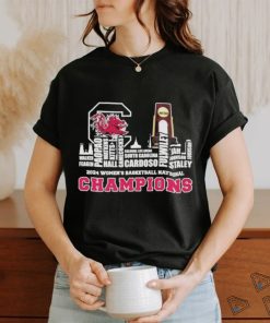 Official 2024 South Carolina Gamecocks National Champions Trophy City Horizon T Shirt