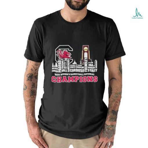 Official 2024 South Carolina Gamecocks National Champions Trophy City Horizon T Shirt