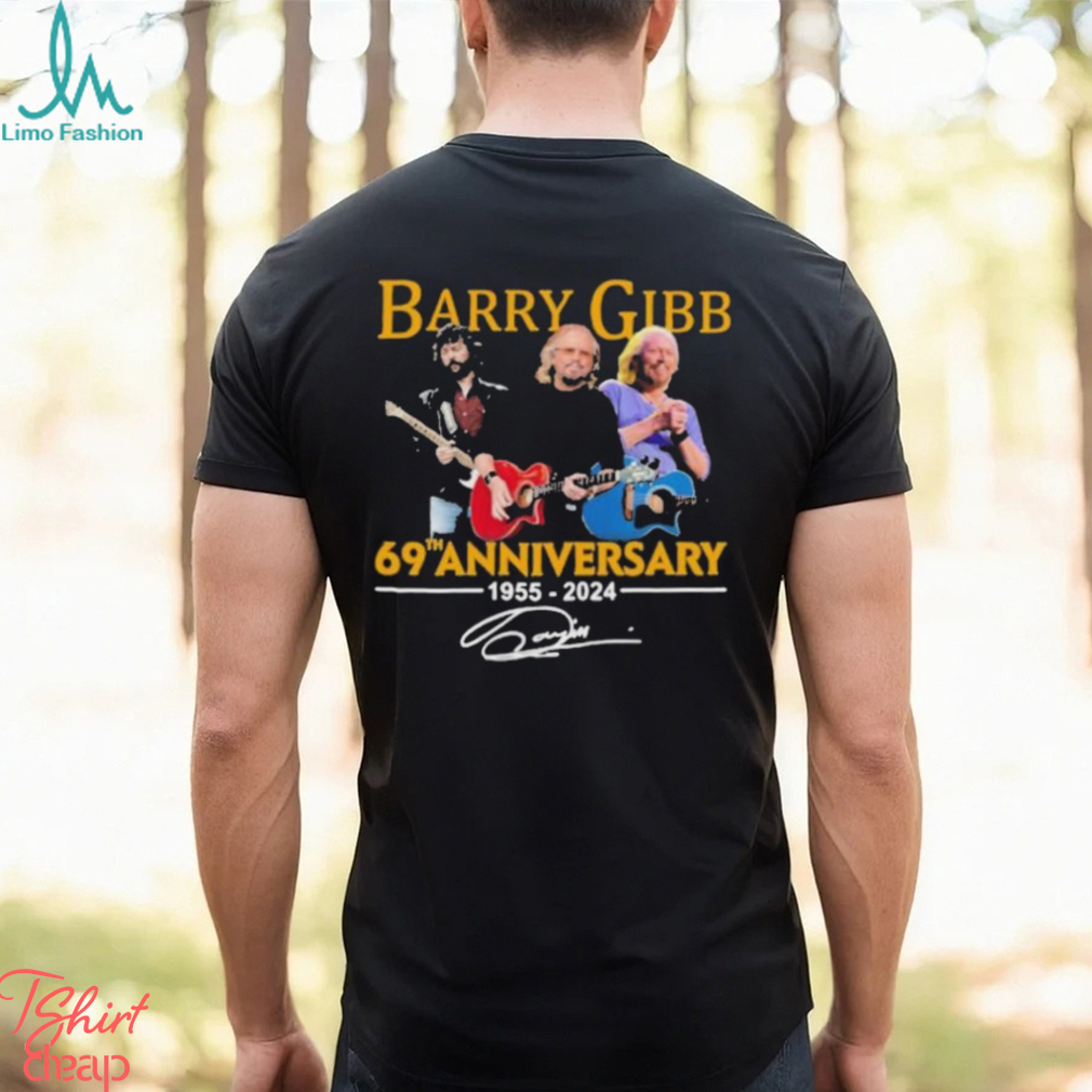Official Barry Gibb 69th Anniversary 1955 2024 Signature T Shirt Official Barry Gibb 69th Anniversary 1955 2024 Signature T Shirt