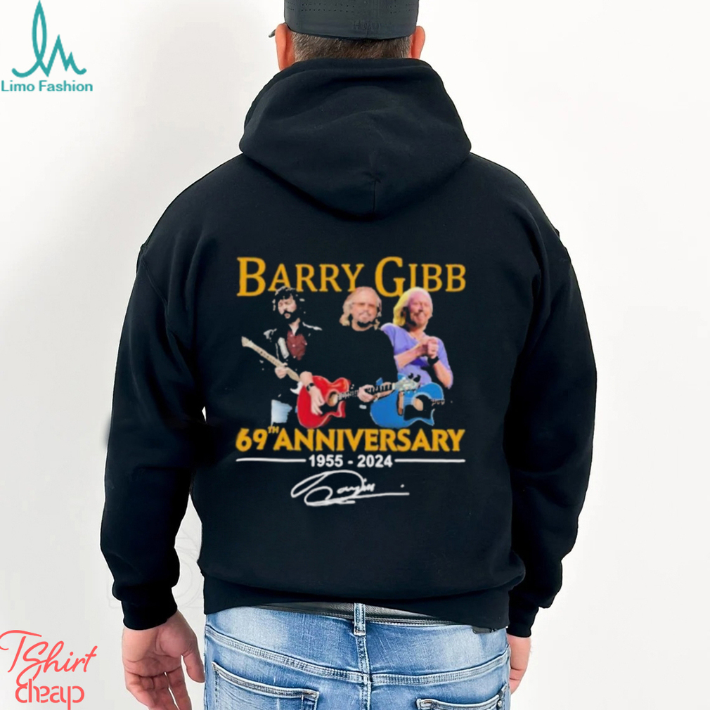 Official Barry Gibb 69th Anniversary 1955 2024 Signature T Shirt Official Barry Gibb 69th Anniversary 1955 2024 Signature T Shirt