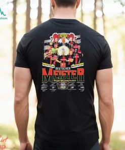 Official Bayer 04 Leverkusen Bundesliga Deutscher Meister 2024 signatures shirt