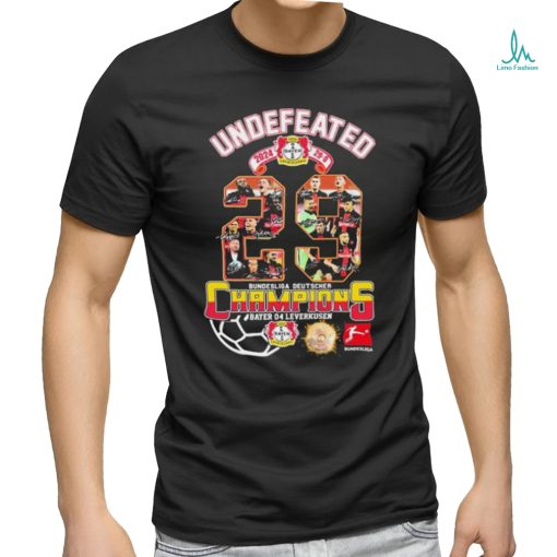 Official Bayer Leverkusen Undefeated 29 0 Bundesliga Champions 2024 signatures Shirt