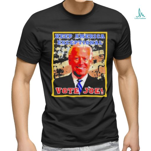 Official Biden keep America exceptional vote Joe shirt