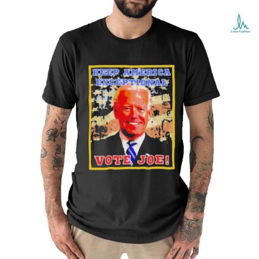 Official Biden keep America exceptional vote Joe shirt