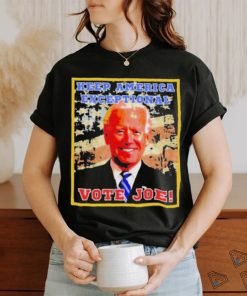 Official Biden keep America exceptional vote Joe shirt
