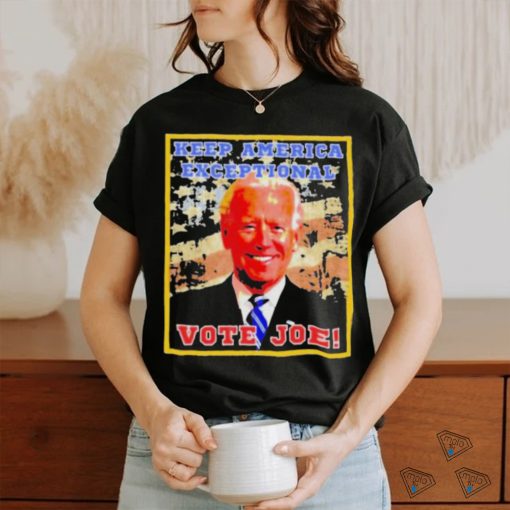 Official Biden keep America exceptional vote Joe shirt
