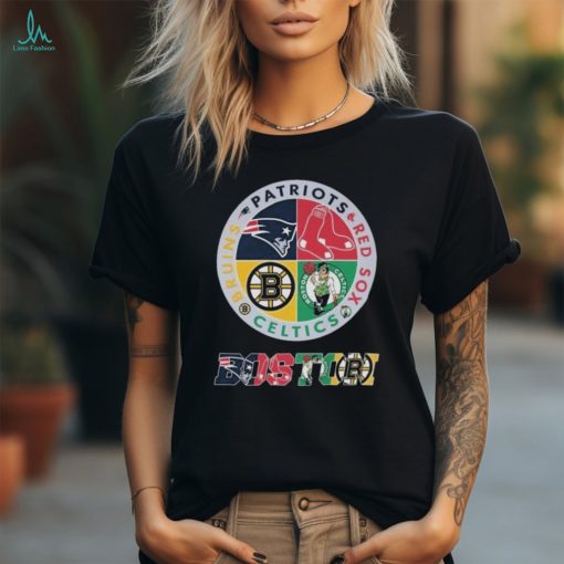 Official Boston Celtics Red Sox Patriots Bruins Proud Of State 2024 Shirt