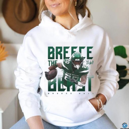 Official Breece Hall New York Jets Signature T shirt