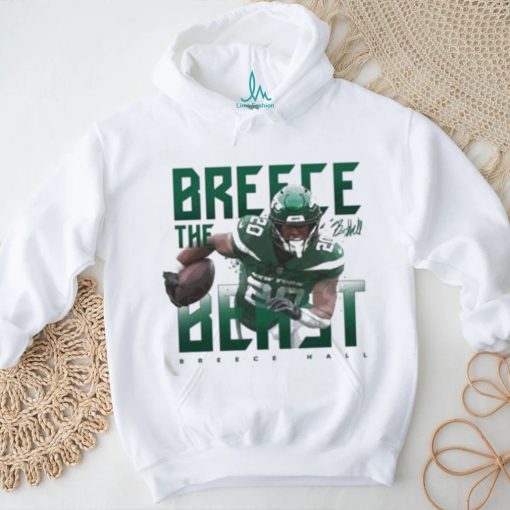 Official Breece Hall New York Jets Signature T shirt
