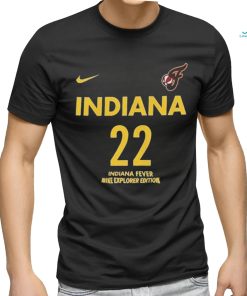 Official Caitlin Clark Indiana Fever Nike Youth 2024 WNBA Draft Explorer Edition Player Name & Number Shirt