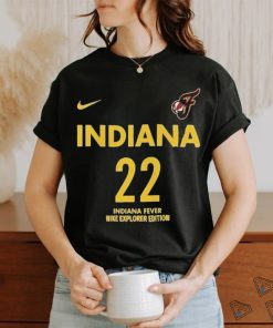 Official Caitlin Clark Indiana Fever Nike Youth 2024 WNBA Draft Explorer Edition Player Name & Number Shirt